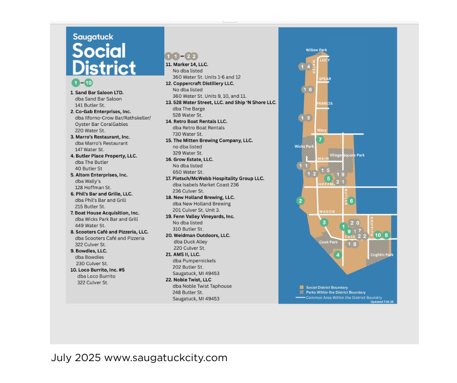Saugatuck Social District
